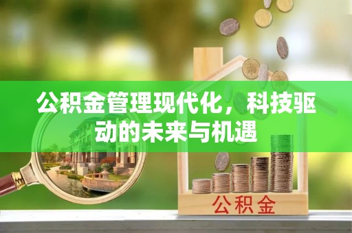墨脱公积金管理现代化，科技驱动的未来与机遇
