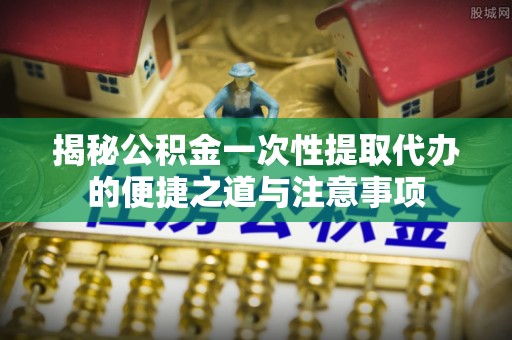 墨脱揭秘公积金一次性提取代办的便捷之道与注意事项