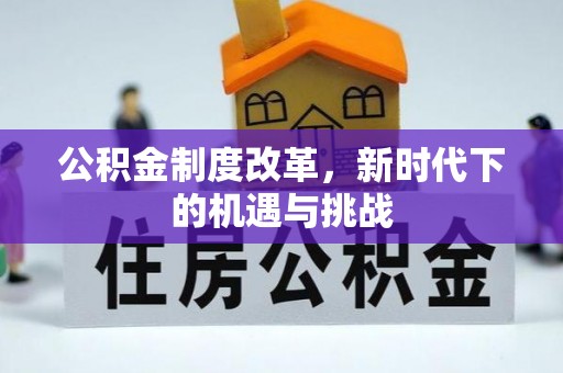 墨脱公积金制度改革，新时代下的机遇与挑战