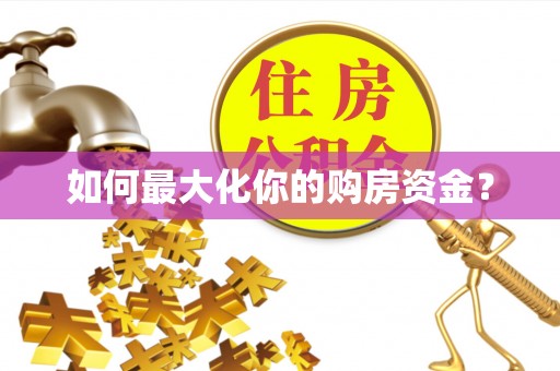 墨脱如何最大化你的购房资金？