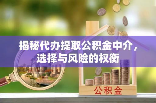 墨脱揭秘代办提取公积金中介，选择与风险的权衡