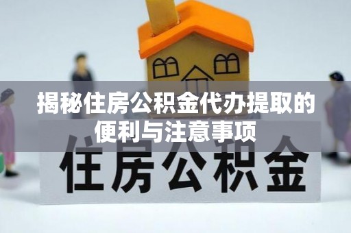 墨脱揭秘住房公积金代办提取的便利与注意事项