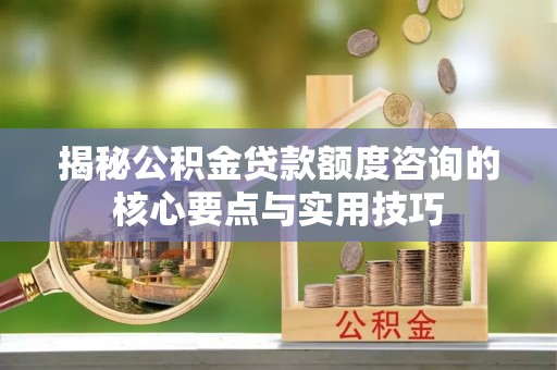 墨脱揭秘公积金贷款额度咨询的核心要点与实用技巧