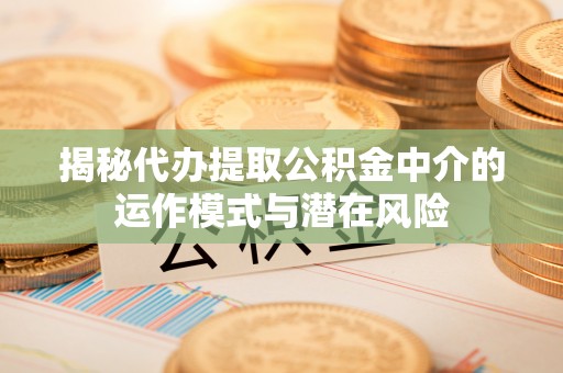 墨脱揭秘代办提取公积金中介的运作模式与潜在风险